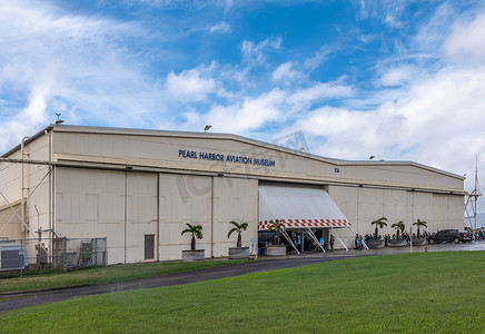 珍珠港航空博物馆机库，瓦胡岛，夏威夷，美国。