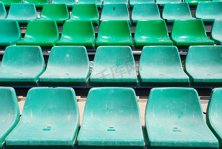 体育场绿色座椅
