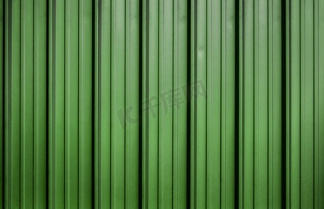 绿色波纹金属板纹理背景