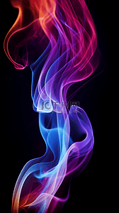 红蓝紫色烟雾艺术背景