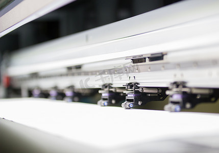 印刷机摄影照片_在印刷术的专业印刷机机器
