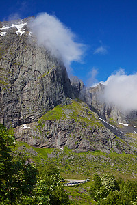 腾云线条摄影照片_挪威旅游