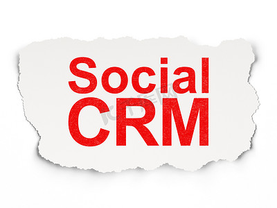 经营理念： 纸背景上的社会 CRM