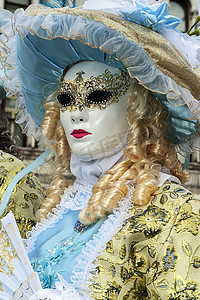 化妆舞会摄影照片_2018 年威尼斯狂欢节