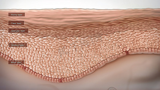 人类的皮肤摄影照片_皮肤的解剖结构