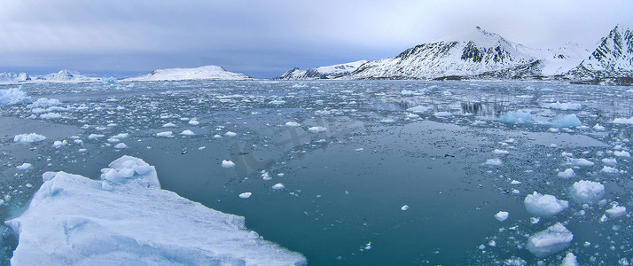 这一世我要当至尊陆摄影照片_浮冰，阿尔伯特一世岛，挪威