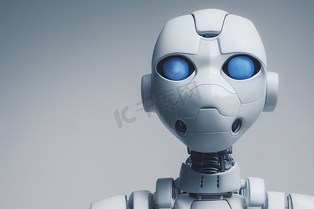 3D 渲染人形人工智能机器人思考或分析