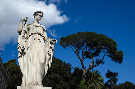 意大利雕塑摄影照片_美丽的意大利雕塑