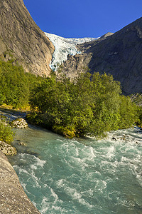 布里克斯达尔冰川河，约斯特达尔布林国家公园，挪威