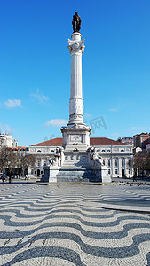彼得四世国王雕像，罗西奥广场，里斯本，葡萄牙