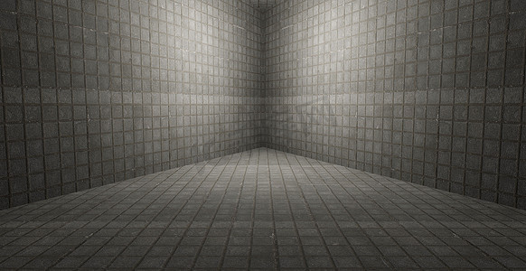 未知的地下机库隧道车库现实背景陈列室深灰色背景宇宙飞船建筑 3D 插图