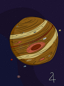 木星和四个卫星