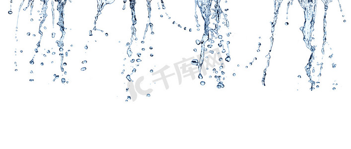 水溅滴蓝色液体泡沫新鲜纯度清洁背景卫生保健美容清洁产品治疗清洁清洁