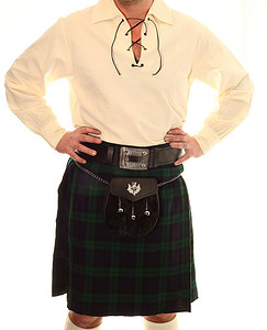 传统的苏格兰服装。