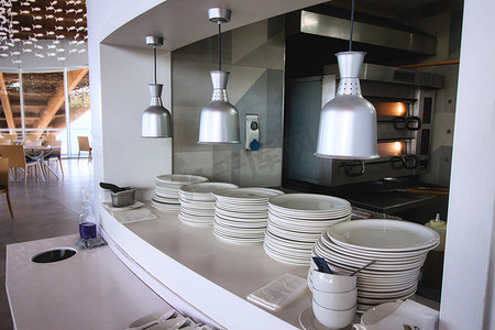 现代设计餐厅的厨房提供孵化服务