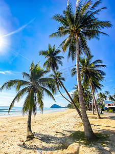 泰国春蓬的奔牛海滩或 Hat Thung Wua Laen