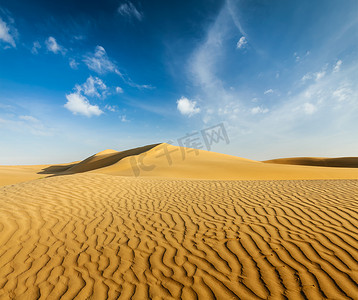 印度拉贾斯坦邦塔尔沙漠沙丘