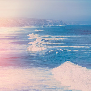 梦幻般的摄影照片_夏季梦幻般的海岸