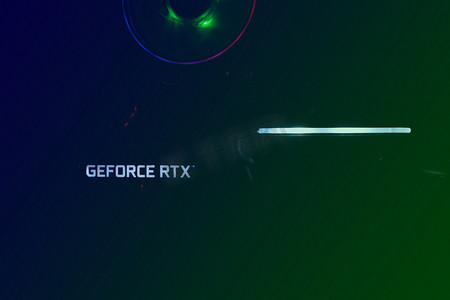 俄罗斯莫斯科 - 2021 年 11 月 30 日：Nvidia 的游戏计算机 GeForce RTX 3060TI 图形处理。