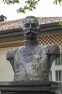 塞尔维亚彼得一世的半身雕像，彼得一世卡拉乔杰维奇国王，奥普莱纳茨，塞尔维亚