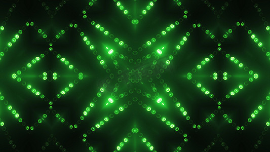 投影播放摄影照片_3d 渲染绿色圆圈 led VJ 背景