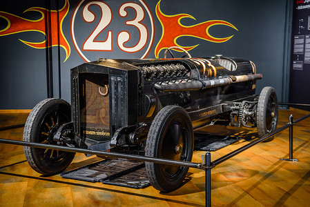 德国辛斯海姆 — 2022 年 5 月：1907 年黑色布鲁图斯实验车