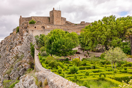 葡萄牙马尔旺市堡垒的马尔旺堡及其花园