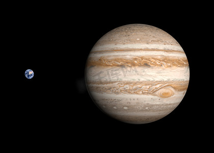 行星地球和木星