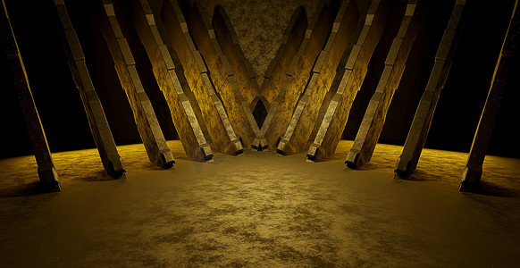 抽象科幻蹩脚陈列室工作室点燃黑暗横幅背景未来的概念