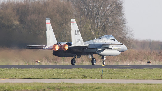 荷兰吕伐登 — 2016年4月11日：美国空军 F-15 Eagl