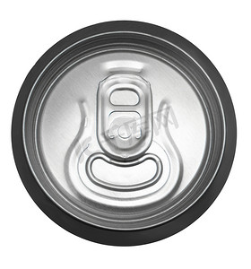 啤酒铁罐，在孤立的白色背景上