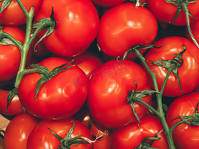健康食谱摄影照片_西红柿作为健康有机食品背景、农贸市场新鲜蔬菜、饮食和农业