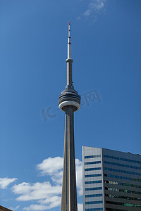 安大略省摄影照片_加拿大多伦多加拿大国家电视塔