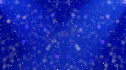 粒子火花摄影照片_在蓝色的抽象闪亮灰尘颗粒。