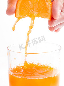 健康的橙汁饮料代表鲜榨果汁和饮料