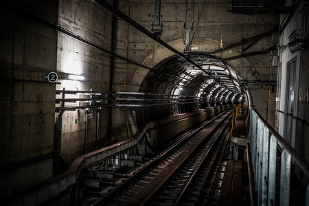 铁通样机摄影照片_仙台市地铁隧道