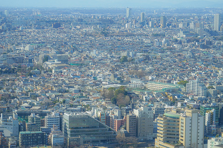 从东京市眺望惠比寿花园广场