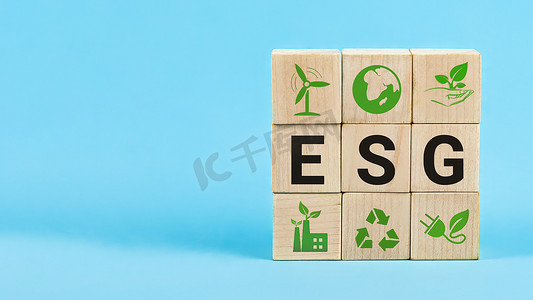 投资环境摄影照片_ESG 环境、社会和治理概念。