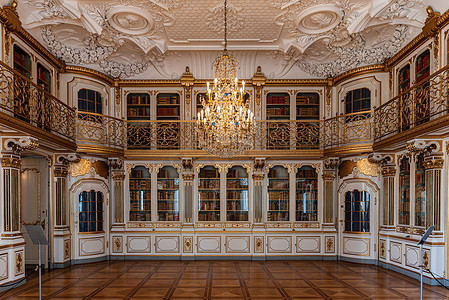 哥本哈根摄影照片_科普克里斯蒂安堡宫皇家大厅的内部