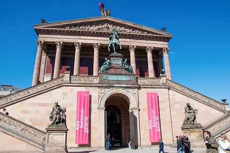 柏林博物馆岛的旧国家美术馆