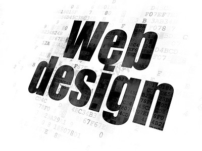 网页设计理念：数字背景网页设计