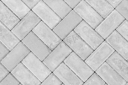 正方形正方形摄影照片_灰色铺路板城市街道路地砖纹理背景，顶视图