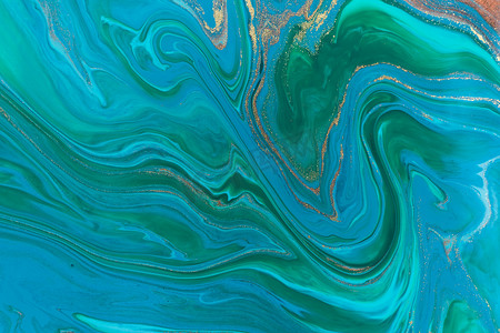 纹理波浪海浪摄影照片_海浪风格抽象大理石蓝色纹理。
