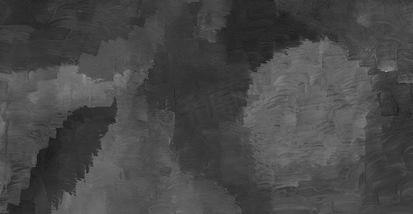 黑白手绘水粉抽象纹理背景。