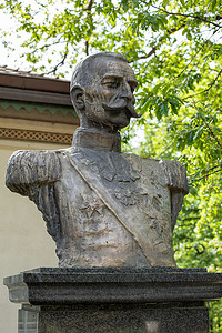 塞尔维亚彼得一世的半身雕像，彼得一世卡拉乔杰维奇国王，奥普莱纳茨，塞尔维亚