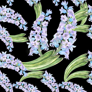 水彩风格花卉摄影照片_老派风格的现代水彩植物插图。