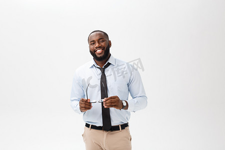 成功微笑开朗的非洲裔美国商人高管时尚公司领导者的头像