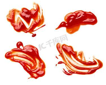 银光液体摄影照片_番茄酱污点斑点食物滴番茄酱事故液体飞溅脏斑点红色