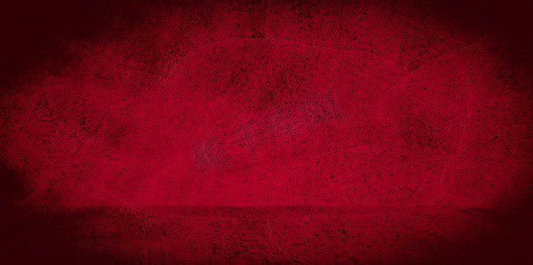 旧墙纹理水泥黑红色背景抽象深色设计浅色白色渐变背景。