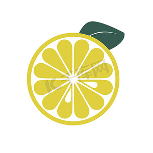 手绘柠檬矢量图孤立在白色背景上。